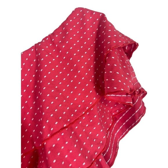 Cacique One Piece Polka Dot Swim 22 Pink Ruffle Beach Euro Summer Feminine Retro - Picture 5 of 13